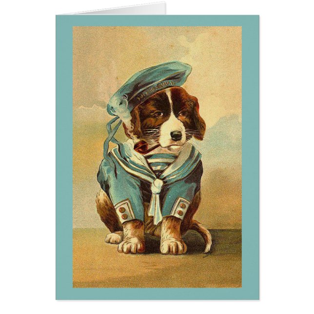 Cru - chien dans le costume de marin, (Devant)