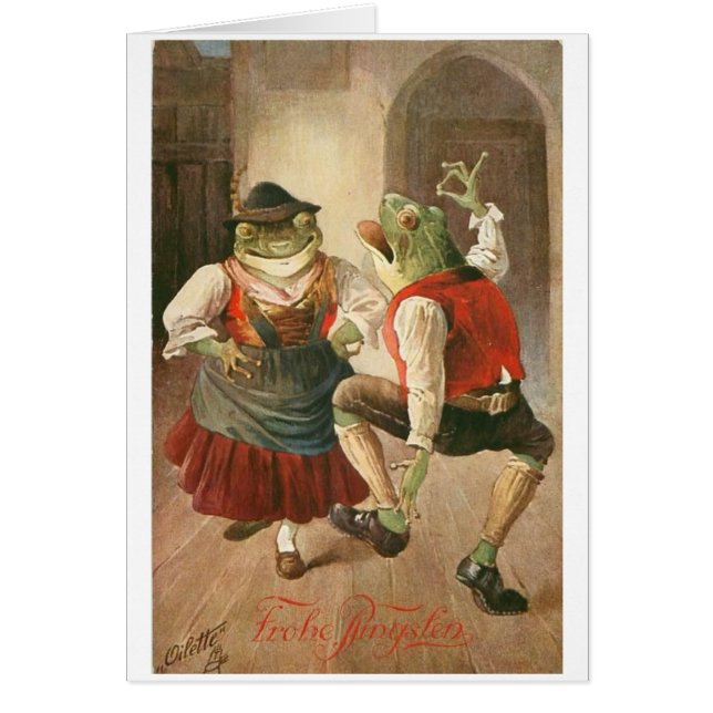 Cru - couples allemands de grenouilles de danse, (Devant)