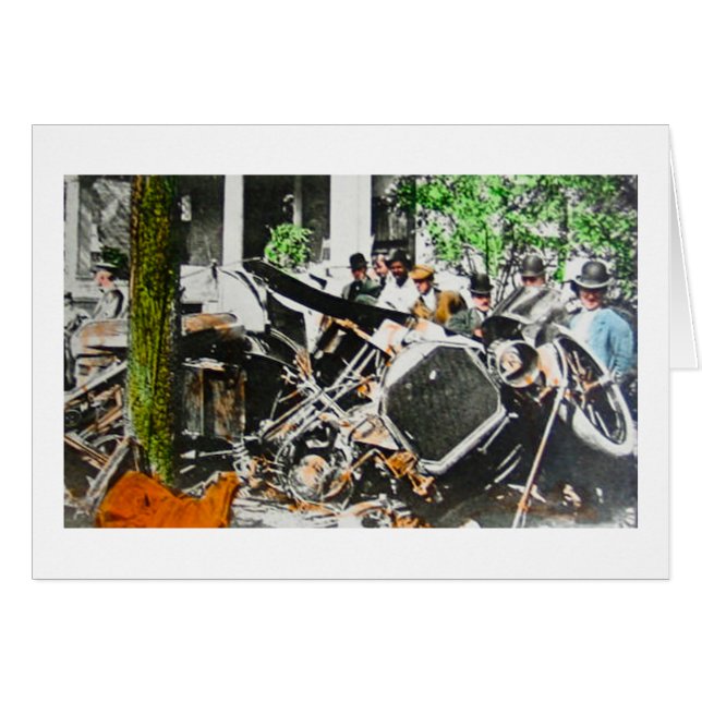 Cru d'accidents d'épave de voiture de lanterne (Devant horizontal)