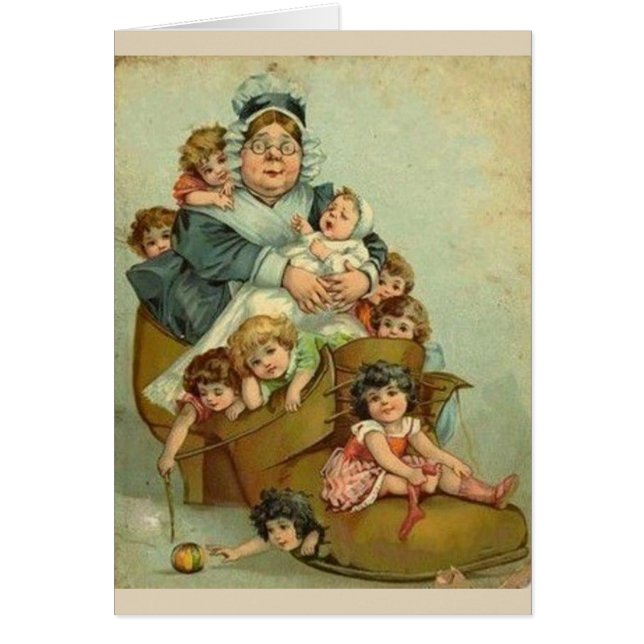 Cru - dame âgée qui a vécu dans une chaussure, (Devant)