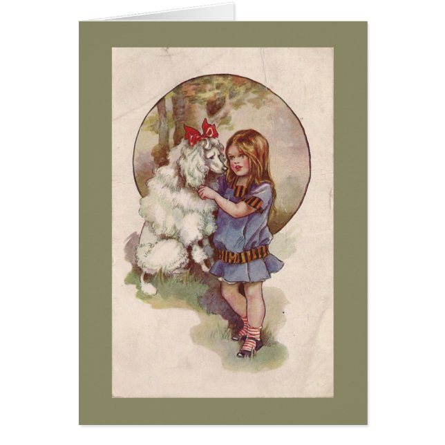 Cru de carte de Greetng de caniche (Devant)