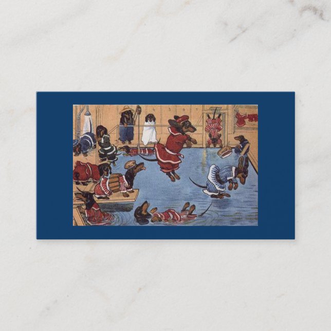 Cru de carte de visite d'éleveur de teckel (Devant)