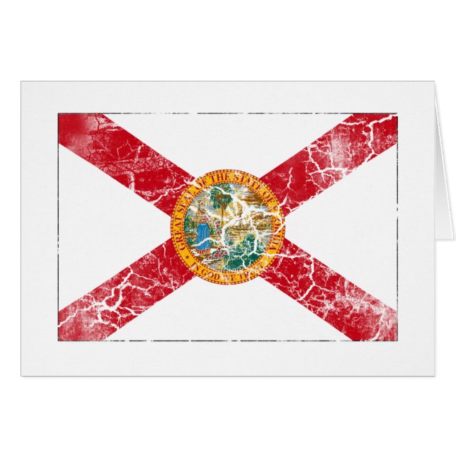 Cru de drapeau d'état de la Floride (Devant horizontal)
