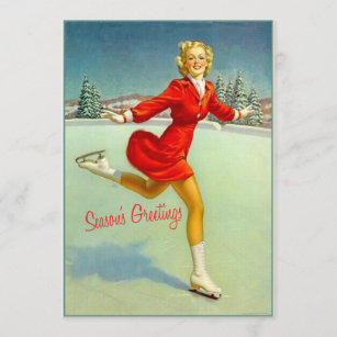 Cartes De Vœux Pin Up Joyeux Zazzle Fr