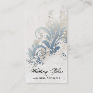 Cru élégant de carte de visite de wedding planner