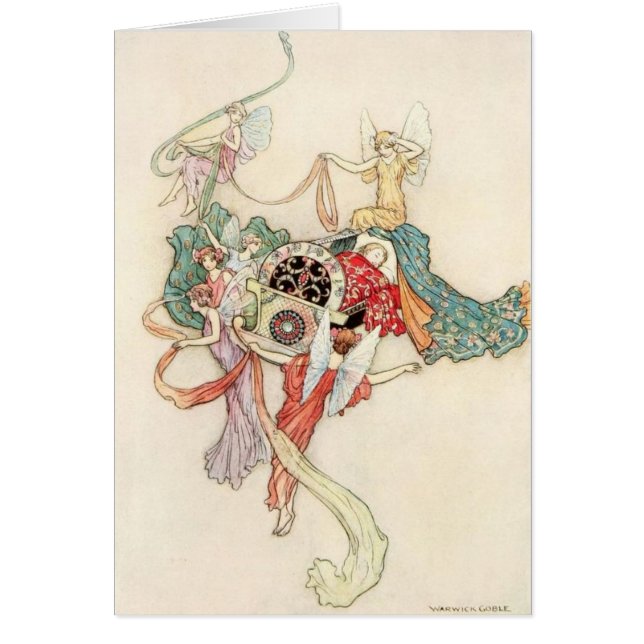 Cru - fées avec le bébé dans le berceau, (Devant)