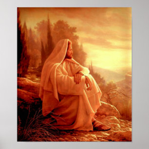 Cru, Jésus-Christ saint, portrait, affiche