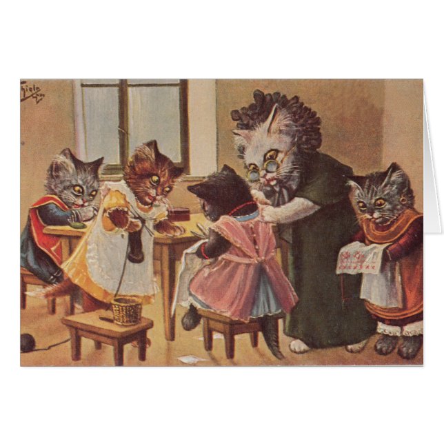 Cru - les chatons obtiennent une leçon de couture, (Devant horizontal)