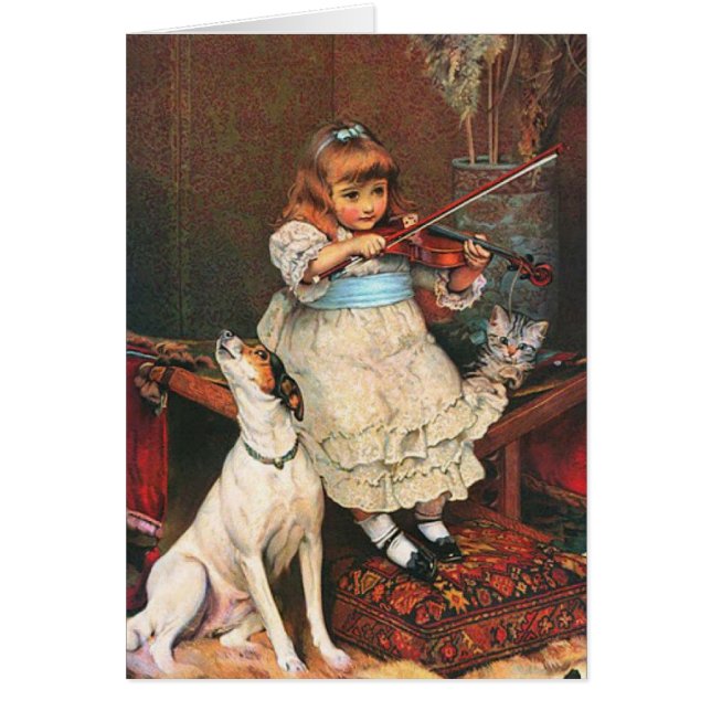 Cru - petits violoniste et chien d'hurlement, (Devant)