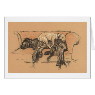 Cru - temps de petit somme pour deux chiens,