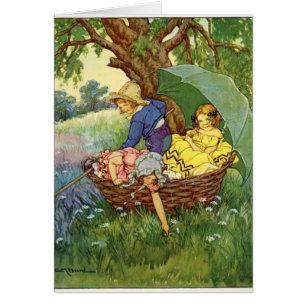 Cru - voile réglée par enfants dans un panier,