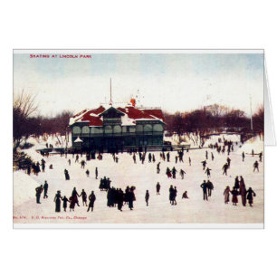 Cru ZHR0030 1908 patinant chez Lincoln Park, chic