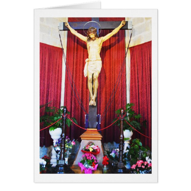 Crucifixion de la carte Jésus (Devant)