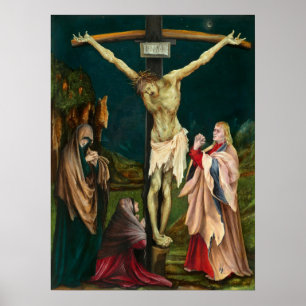 Crucifixion - Poster d'art artistique Matthias Grü
