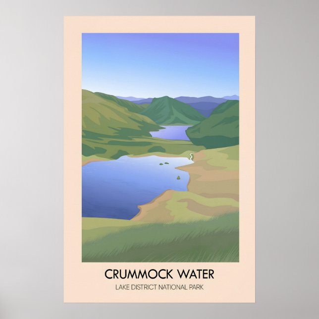 Crummock Water Affiche de voyage dans le Lake Dist (Devant)