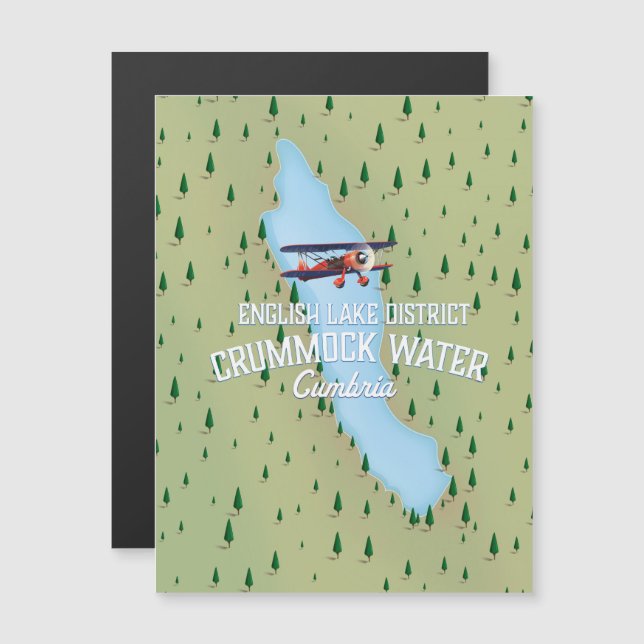 Crummock Water, carte de la région des lacs affich (Devant / Derrière)
