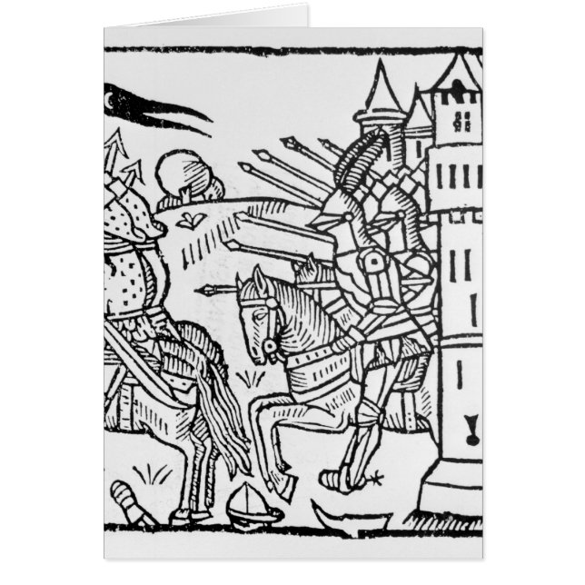 Crusading les chevaliers montent pour faire la (Devant)
