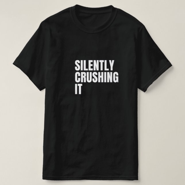 Crushing Silencieusement Il Mens T-shirt (Design devant)