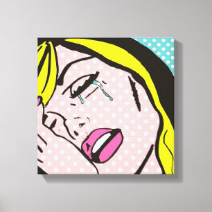 Cry Me a River Pop Art toile étirée