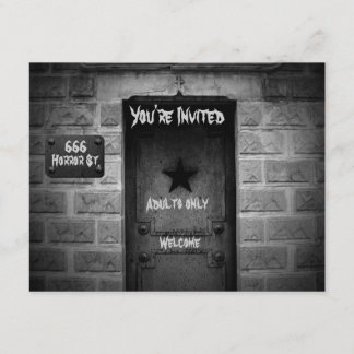 Crypte du cimetière éffrayant invitations Hallowee