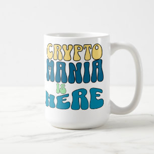 Crypto Mania Retro Blue Mug