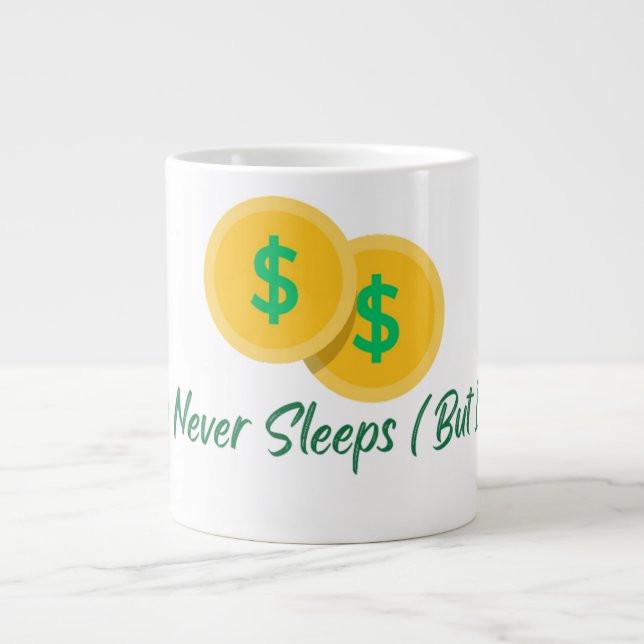 Crypto Never Sleeps But I Do Mug (Devant)