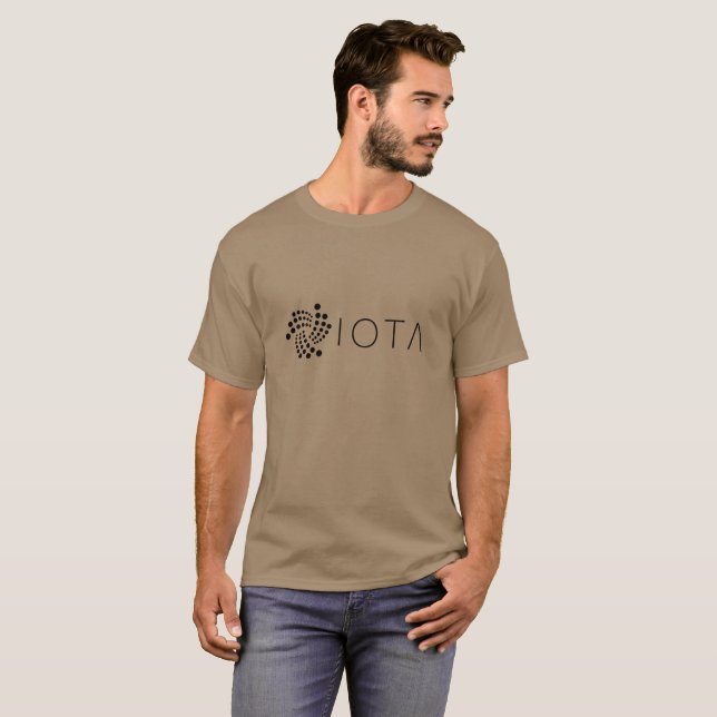 Crypto T-shirt de pièce de monnaie d'iota (Devant entier)