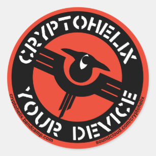Cryptohelix - Votre appareil - Stickers (RED)