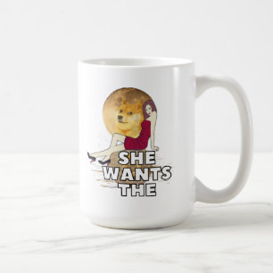 Cryptomonnaie Elle Veut Dogecoin Café Mug