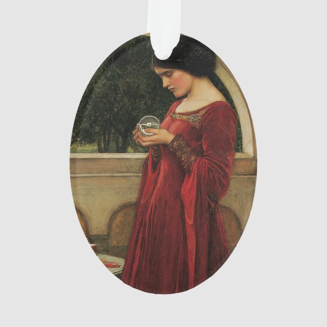 Crystal Ball Woman Waterhouse Peinture (dos)