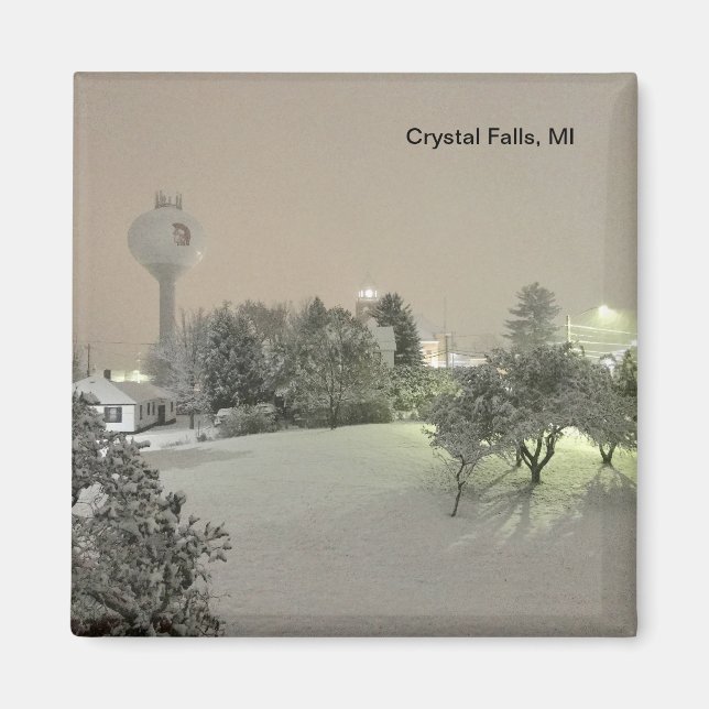 Crystal Falls, MI Magnet (Devant)