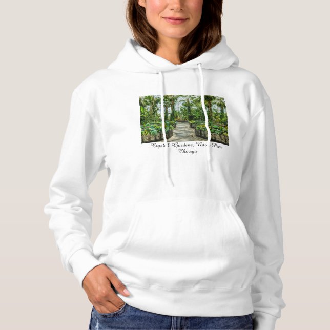 Crystal Gardens Sweat - shirt à capuche de fontain (Devant)