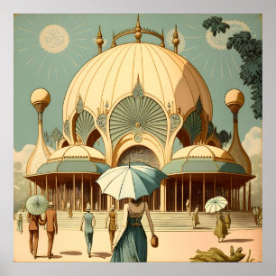 Crystal Palace World Fair, AI Art Poster