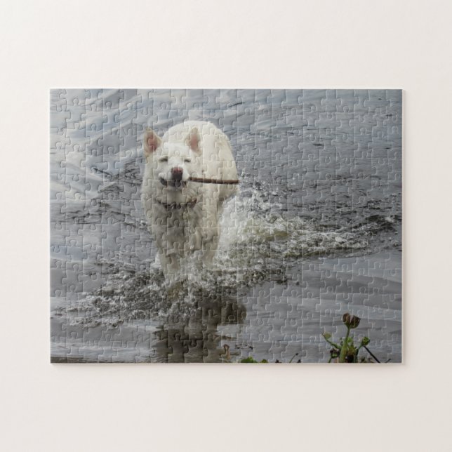 Crystal the Happy Husky Chig Jigsaw Puzzle (Horizontal)