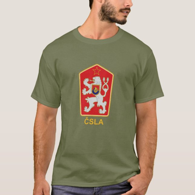 ČSLA - T-shirt de l'emblème de l'armée populaire t (Devant)