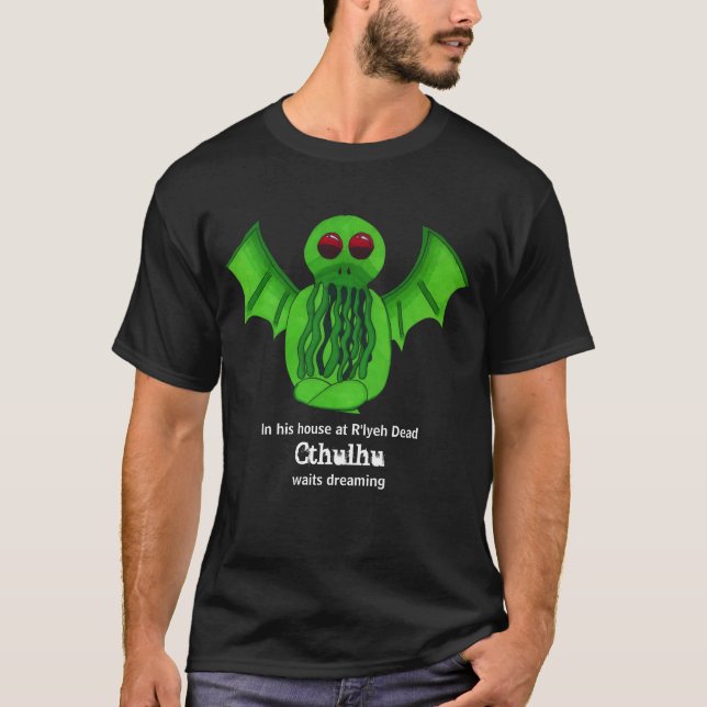 Cthulhu attend de rêver TShirt (Devant)