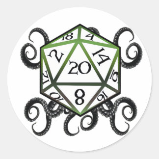 Cthulhu D20 autocollant