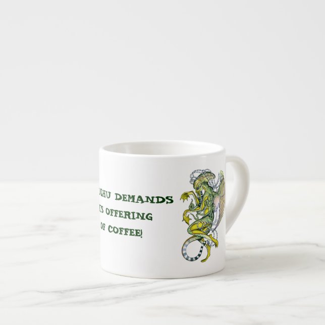 Cthulhu Mug Espresso Style 2 (Devant droit)