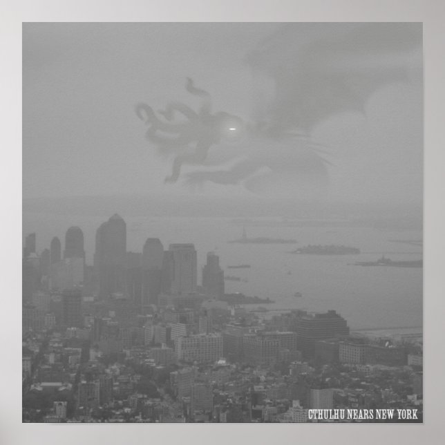 Cthulhu Nears New York Poster (Devant)