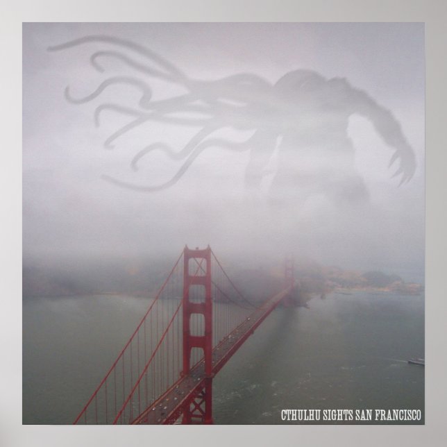Cthulhu Sights San Francisco Poster (Devant)