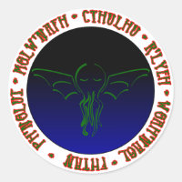 Cthulhu Sleeps - Sticker rond