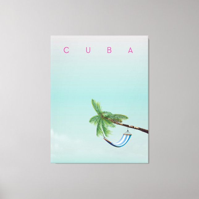 Cuba Hammock Impression de vacances de style vinta (Recto)