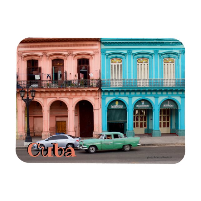 Cuba La Havane Architecture Flexible Photo Magnet (Horizontal)