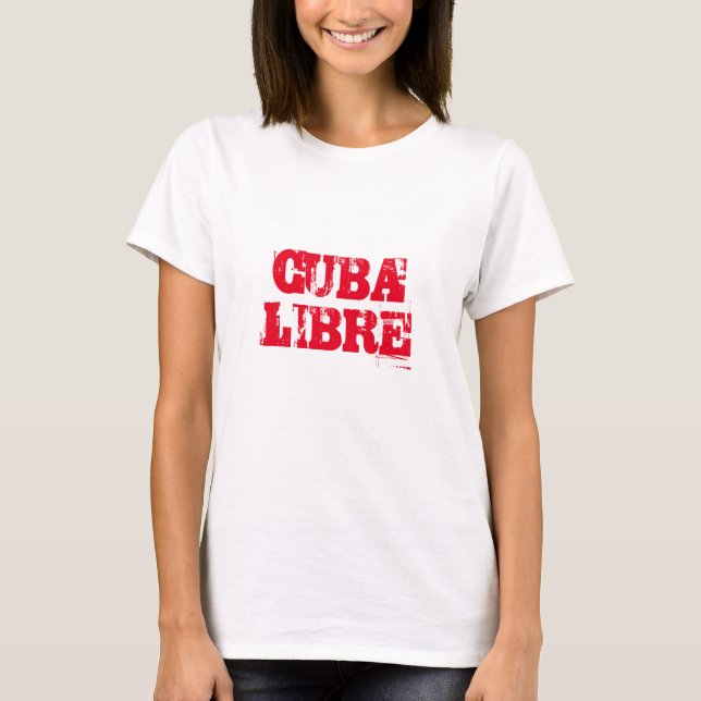 Cuba Libre SOS Cuba rouge blanc T-shirt (Devant)