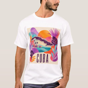 Cuba T-Shirt Collage Contemporain