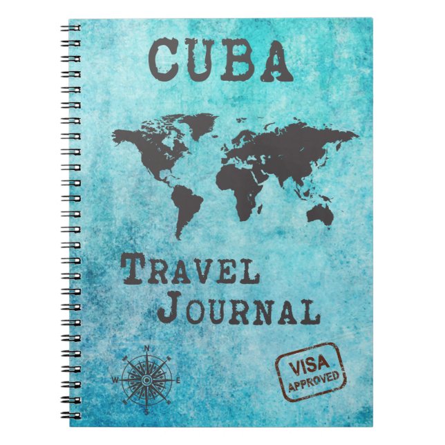 Cuba Travel Journal Vacances Voyage Planificateur  (Devant)
