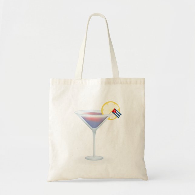 Cuban Cocktail Vacation Tote Bag (Devant)