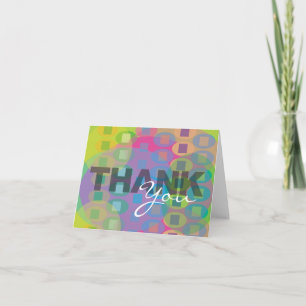 Cube Abstrait Reto carte de remerciements