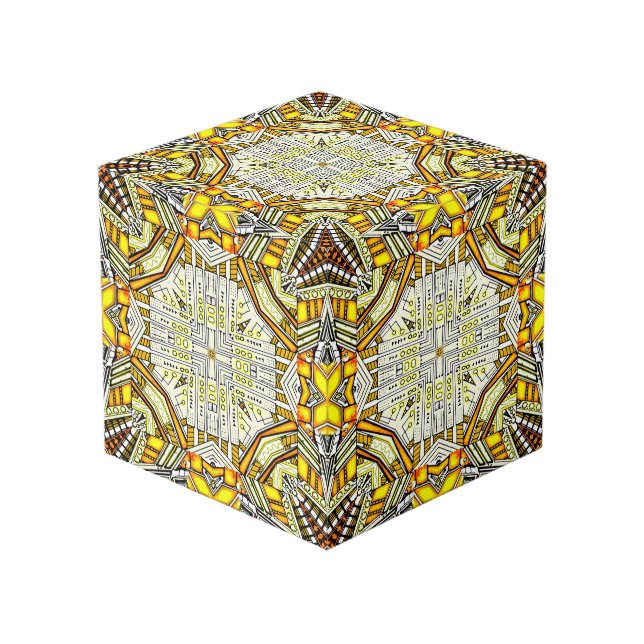 Cube d'art de l'imagination du néon (Angle devant)