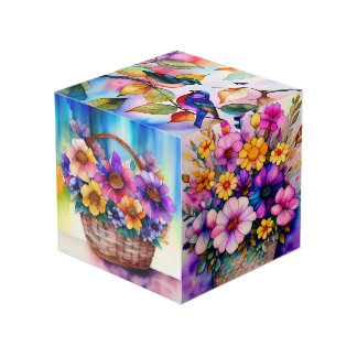 Cube d'art floral